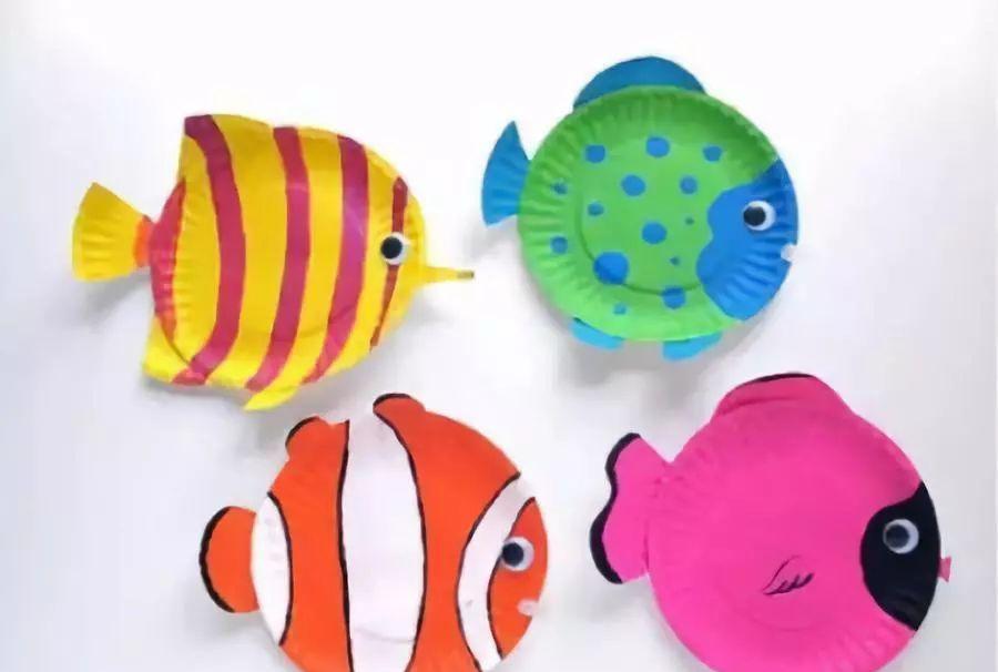 幼儿园环创简单手工小鱼怎么做儿童手工多彩鱼做法介绍