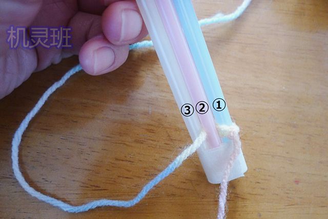 亲子手工：毛线简单编织手链教程(步骤图解)６