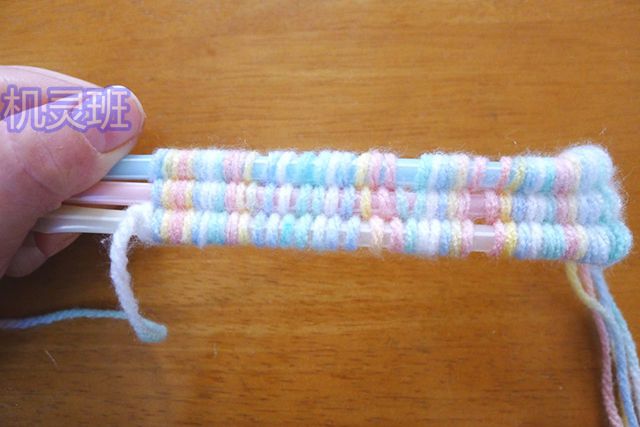 亲子手工：毛线简单编织手链教程(步骤图解)18