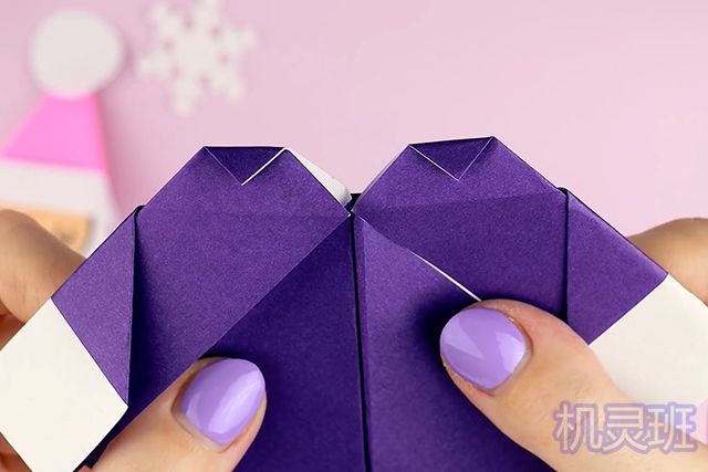 圣诞节装饰手工：折纸精美立体圣诞老人(步骤图解)13