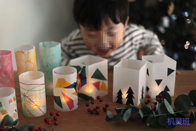 圣诞节亲子小制作：简单手工灯笼的做法(步骤图解)4