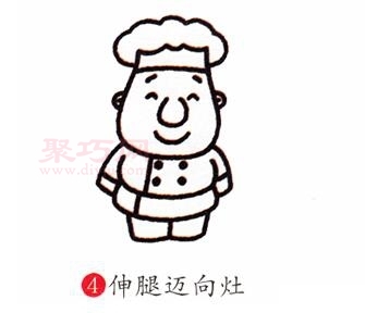 厨师画法第4步