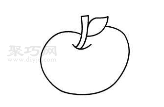 如何画苹果简单又漂亮 苹果简笔画画法