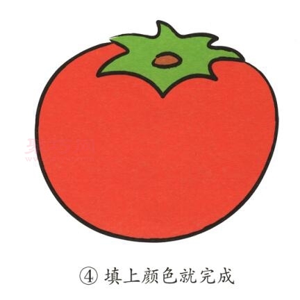 番茄的种类简笔画图片