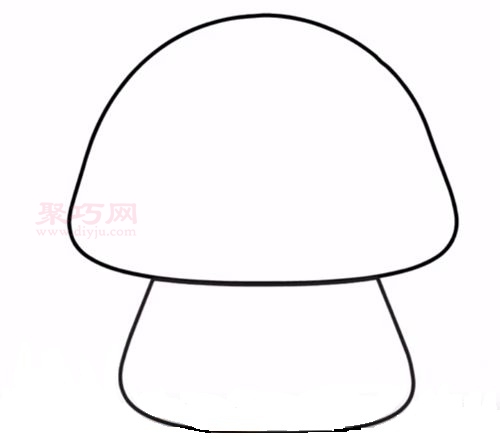 蘑菇画法第2步