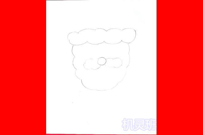 怎么教孩子画圣诞老人半身图(步骤图解)1
