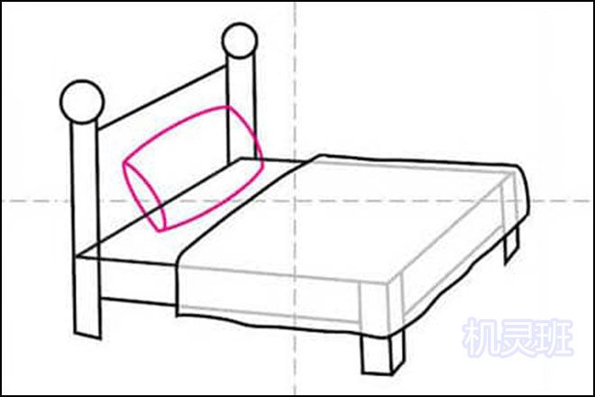 怎么教孩子简单画一张床简笔画(步骤图解)6
