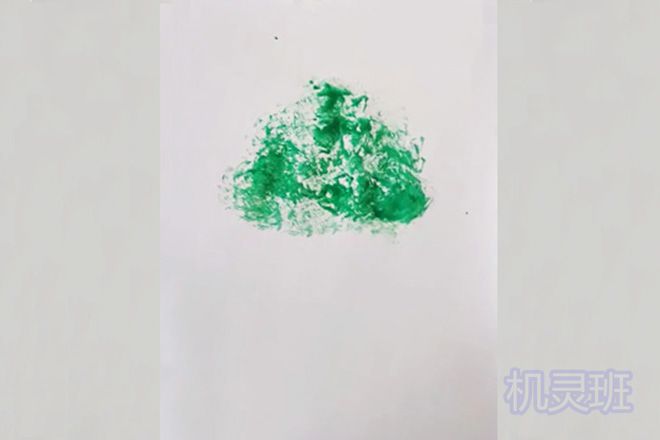 简单拓印画：怎么用报纸印画秋天的树(步骤图解)2