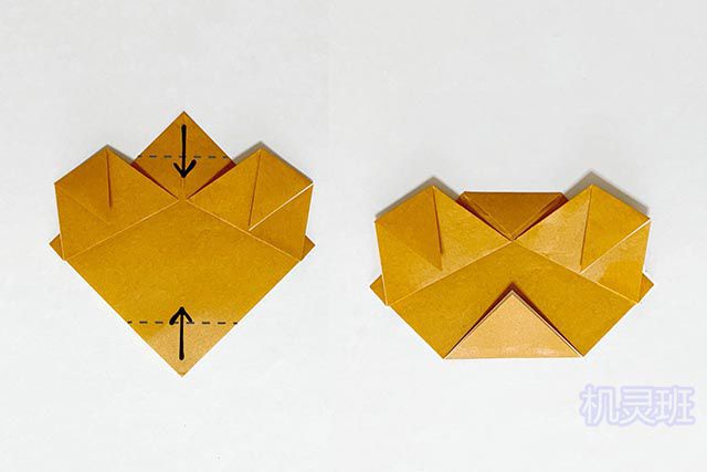 幼儿园大班简单折纸小动物：怎么折纸小浣熊(步骤图解)4