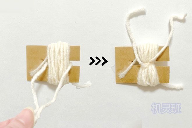 训练幼儿注意力手工：毛线简单编织冬天帽子(步骤图解)9