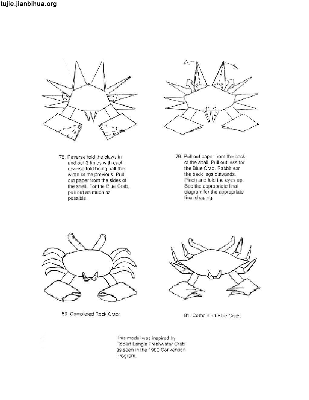 蓝蟹的折纸步骤图解(第4页)