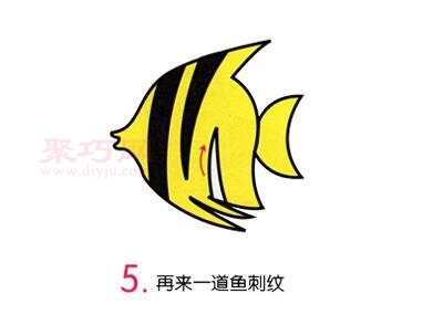 热带鱼画法第5步
