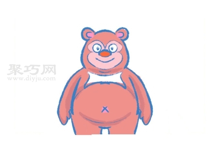 棕熊怎么画 一步一步教你画棕熊简笔画