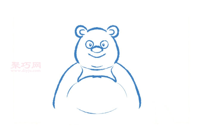 棕熊画法第2步