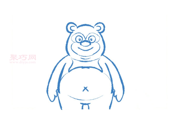 棕熊画法第4步