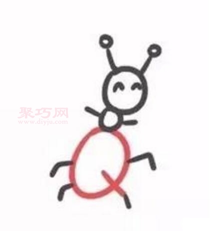 小蚂蚁画法第4步
