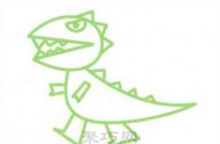 最简单的恐龙怎么画？这里教你怎么画凶猛的恐龙霸王龙