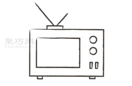 如何画电视机好看又简单 电视机简笔画教程