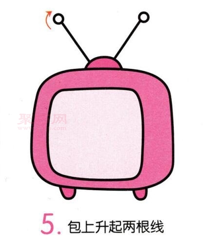 电视机画法第5步