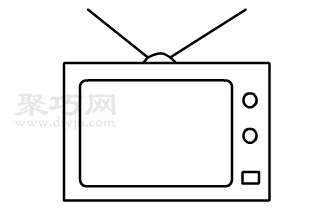 电视机简笔画简单画法