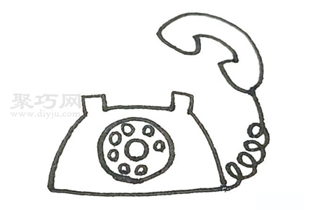 电话如何画 电话简笔画画法