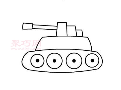 坦克画法第5步