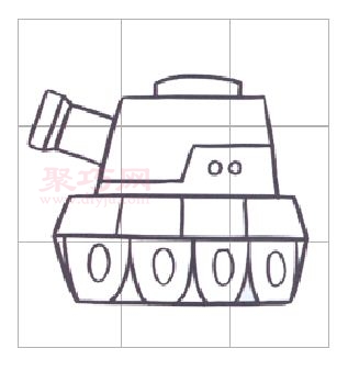 坦克画法第6步