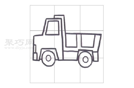 7步画卡车简单画法