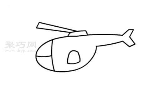 直升机怎么画最简单 一步一步教你画直升机简笔画