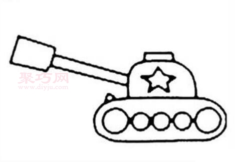 坦克画法第4步