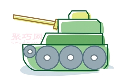 坦克画法第6步