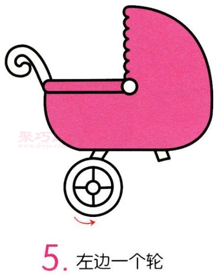 婴儿车画法第5步