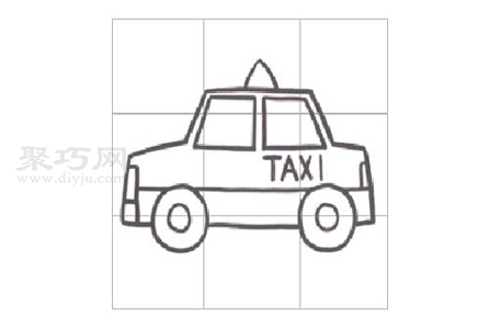 出租车怎么画好看又简单 出租车简笔画教程