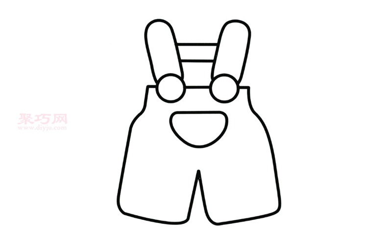 儿童背带裤画法 一起来学儿童背带裤简笔画