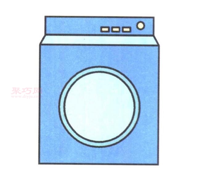 洗衣机画法第6步