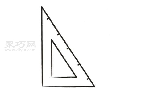 三角尺画法教程 一起来学三角尺简笔画