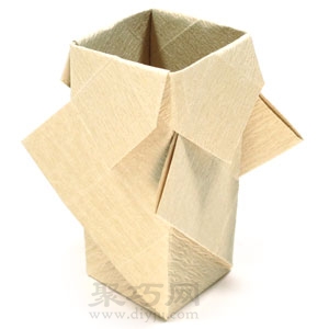 长方形花瓶折纸教程