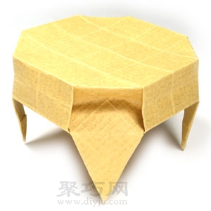 折纸圆桌子折法图解