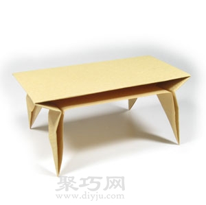 手工折纸长方形桌子折法步骤