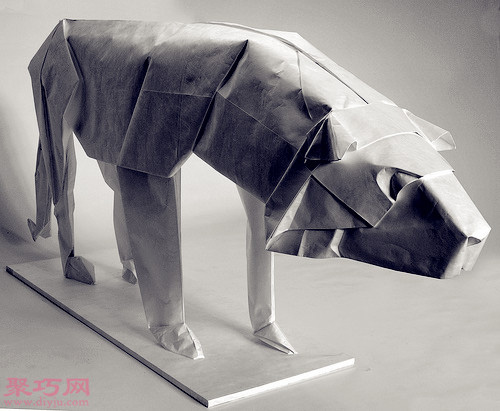 3D动物立体折纸欣赏 狮子、猪、狐狸、龙