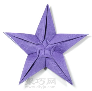 贝壳五角星折纸教程